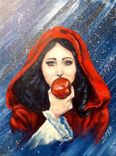 But there are other pluses and minuses to using each type of paint. Snow White Eating An Apple Acrylic Painting The Art Sherpa
