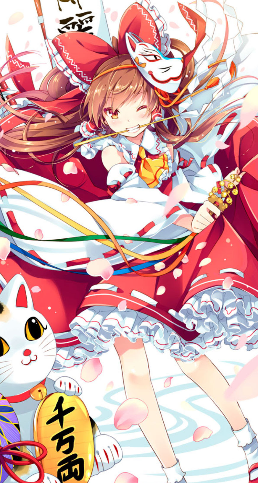 東方プロジェクト Iphone壁紙 画像 1 博麗霊夢 Iphone6壁紙 Iphone5壁紙 アニメ壁紙ネット Pc Android Iphone壁紙 画像