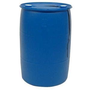 gal blue industrial plastic drum pth  home depot