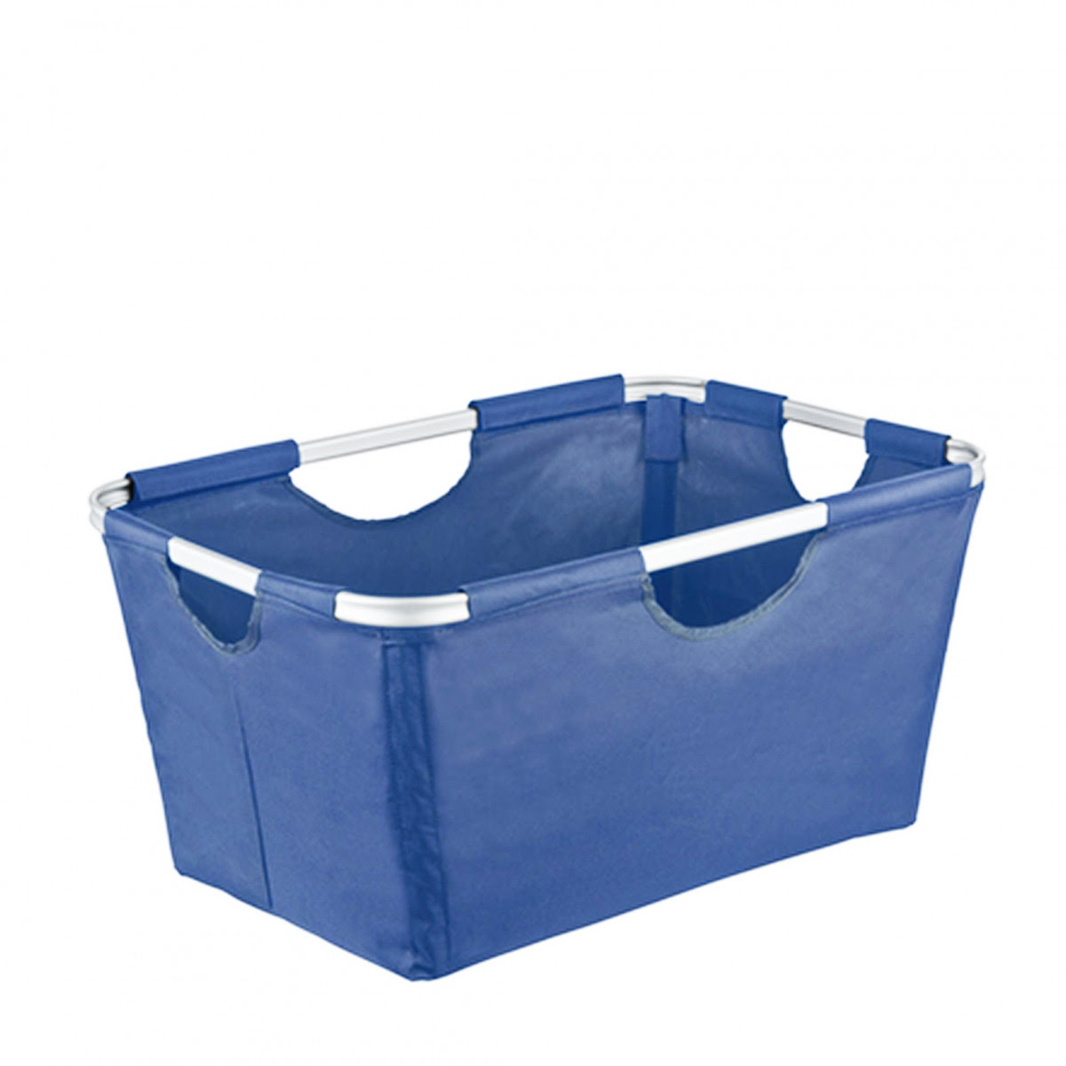 Panier pliable tissu bleu - Rangement linge