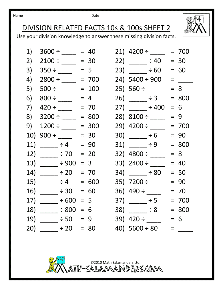 Math Worksheets | Engaged Immigrant Youth