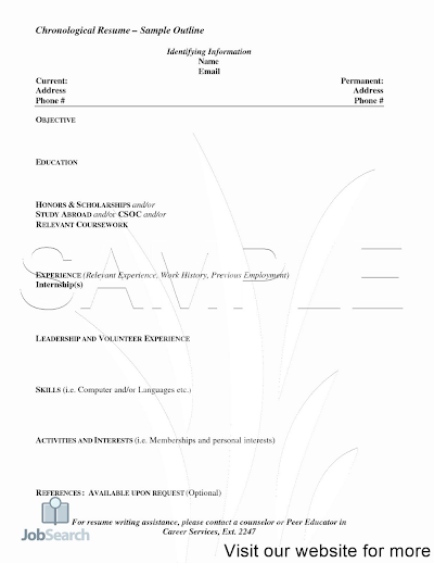 Making A Resume Online