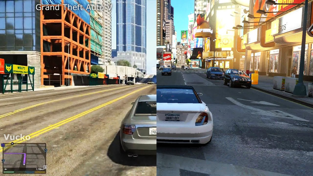 GTA V vs GTA IV [iCEnhancer 3.0 Graphic Mod] - YouTube