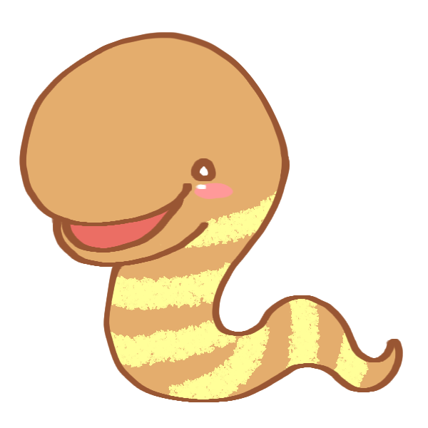 しましま模様のへびのイラスト かわいいフリー素材が無料のイラストレイン