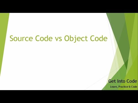 Difference Between Source Code and Object Code