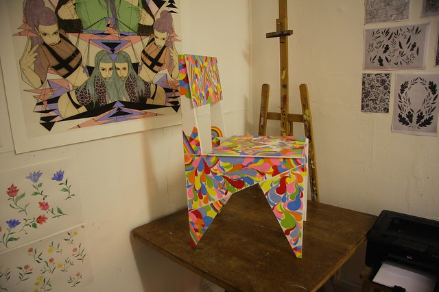 in my studio