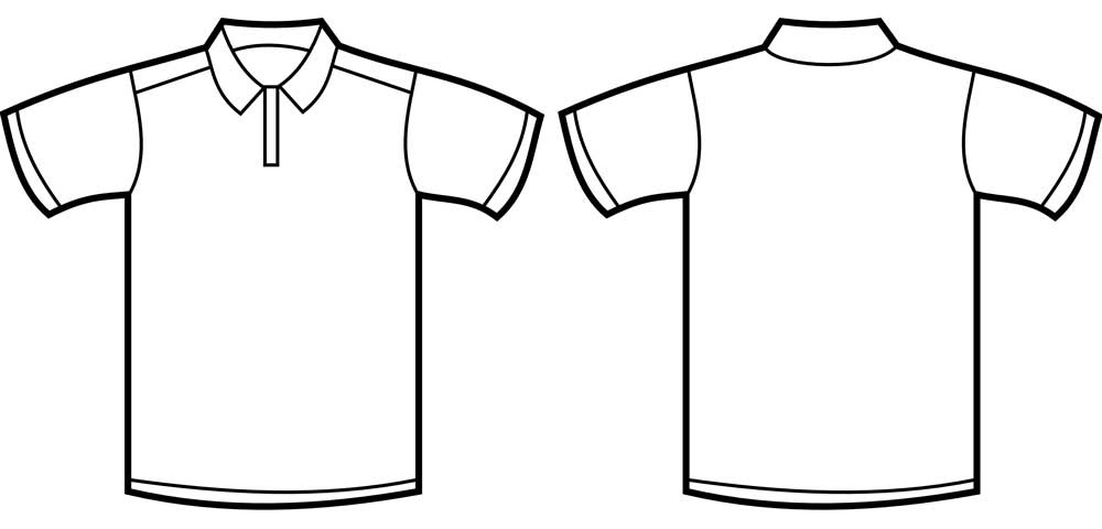 Design Kaos Hitam Polos - ClipArt Best