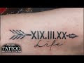 コレクション date of birth tattoo roman numerals 126709