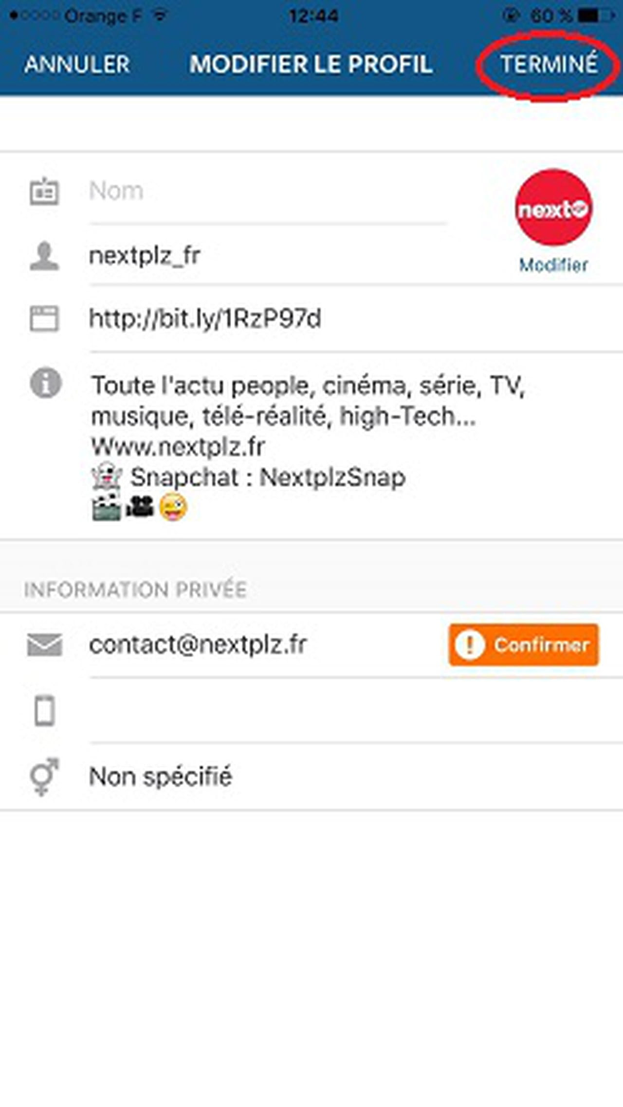 Biographie d'Instagram : comment aller à la ligne d'en ...