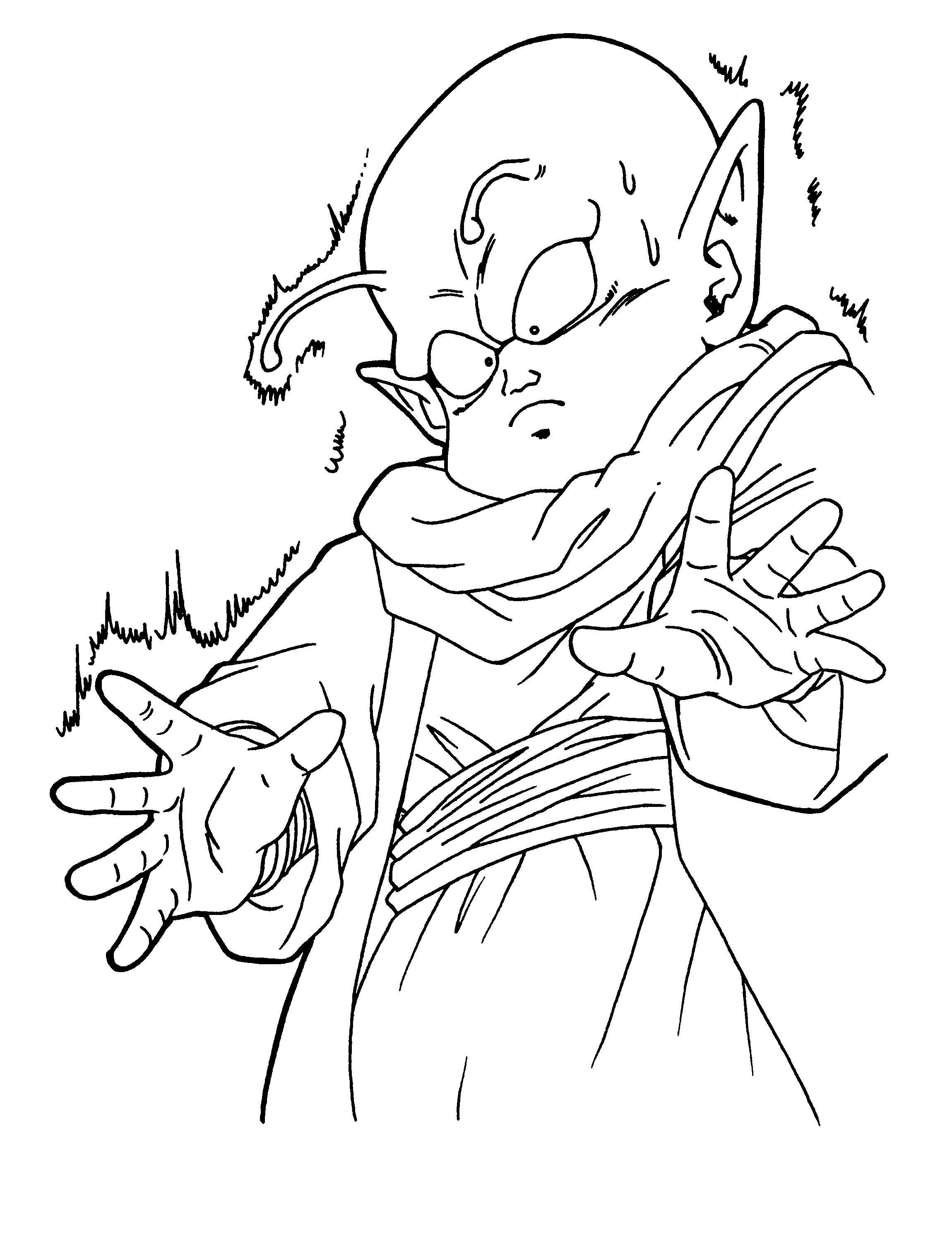 Dende Dragon Ball Z Coloring Page