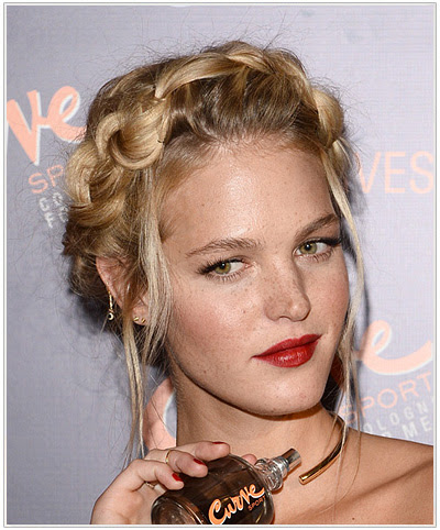 Erin Heatherton Braided Updo.
