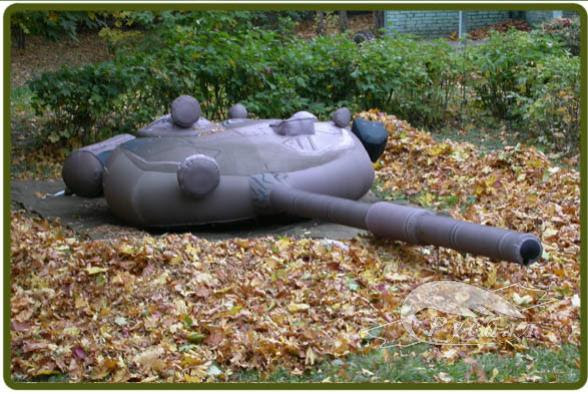 Inflatable military camouflage