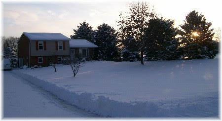 Sunrise after snow storm 12/20/09