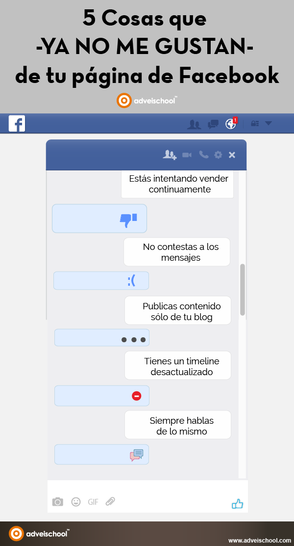 5 cosas por las que ya no me gusta tu página de Facebook