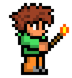 Terraria Pixel Art Generator / Size is something around 400x350 with a
