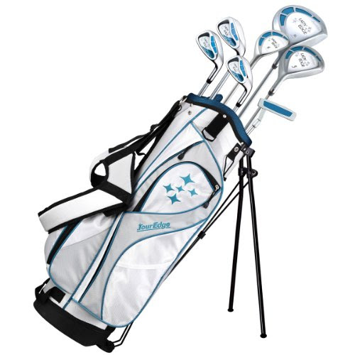 Tour Edge 2013 Golf Club Lady Edge Set, Right Hand, Graphite, Ladies, Starter Set, White/Blue