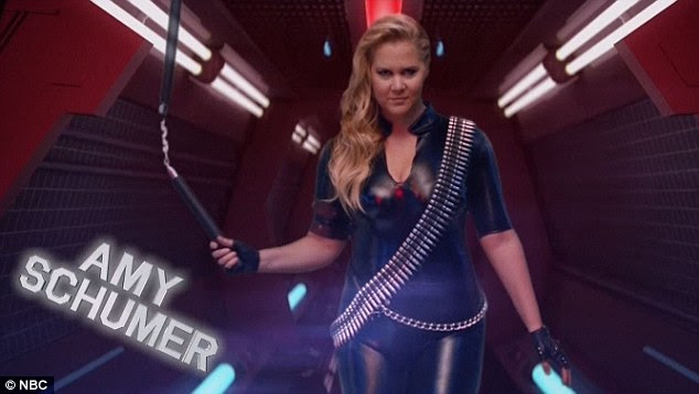 Is this not a charity thing? A nunchaku-swinging Amy Schumer joined because Tina 'did her show so she owes me a favor'
