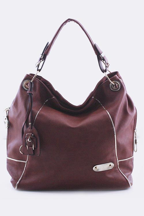 Beach Bags with Zipper and Side Pockets