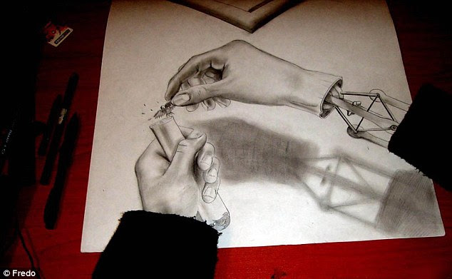 Helping hand: Bionic and human joints combine in this picture