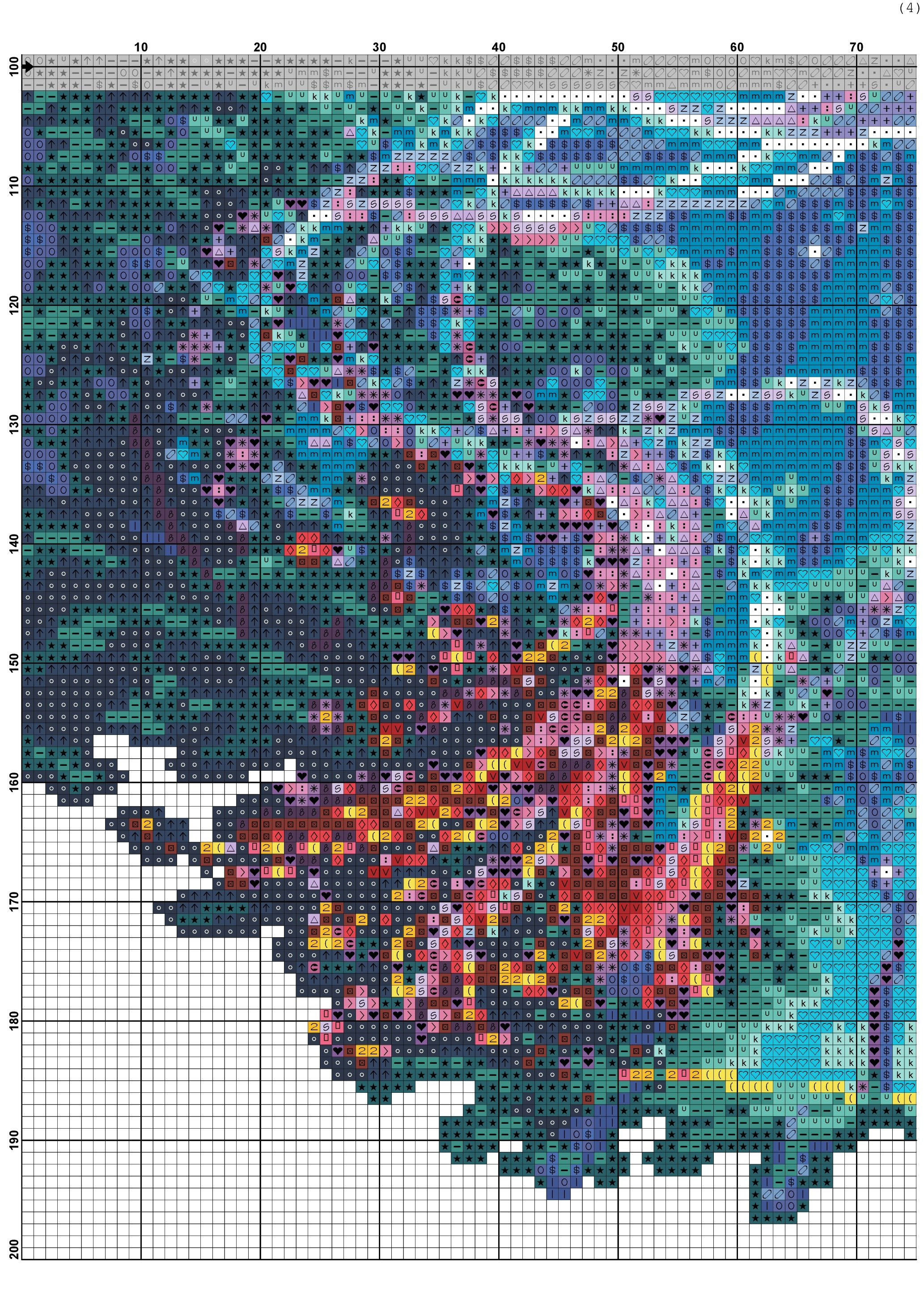 Free Cross stitch pattern Phoenix | DIY 100 Ideas
