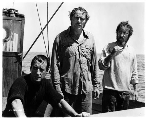 From left, Roy Scheider, Robert Shaw and Richard Dreyfuss in 