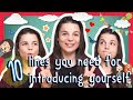 Ten Lines You Need to Introduce Yourself (Video)