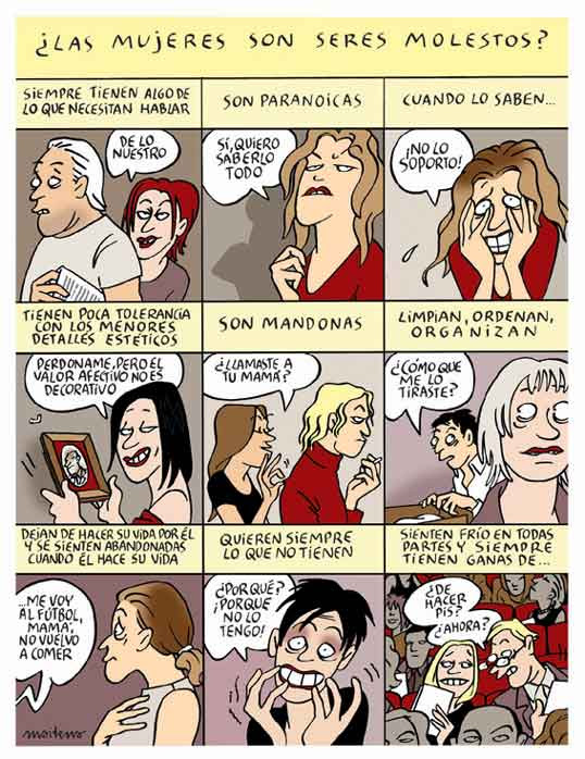Maitena ¿Las mujeres son seres molestos?