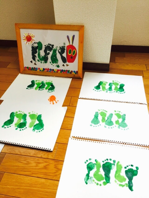 手形アート教室 足形アートであの名作に挑戦 ぷっぷくルーム 育児ブログぷっぷくほっぺ