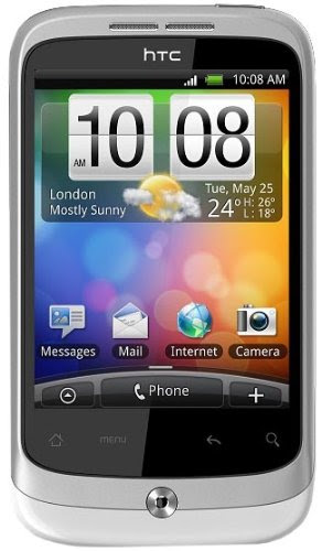 HTC Wildfire Sim Free Mobile Phone - Silver