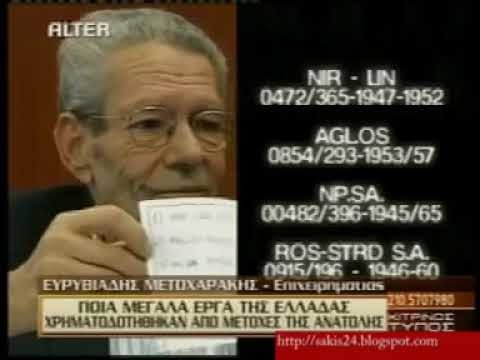 ΕΥΡΥΒΙΑΔΗΣ ΜΕΤΟΧΑΡΑΚΗΣ ΓΙΑ ΤΙΣ ΧΡΥΣΕΣ ΜΕΤΟΧΕΣ ΤΗΣ ΤΡΑΠΕΖΑΣ ΑΝΑΤΟΛΗΣ