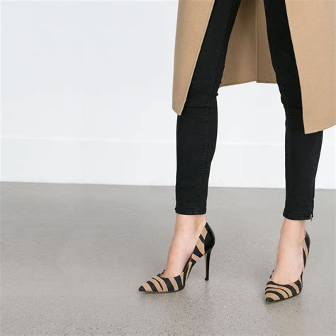 leather high heel shoes view  shoes woman zara united