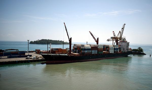 Docked at Puerto Limón in Costa Rica...on March 16, 2018.