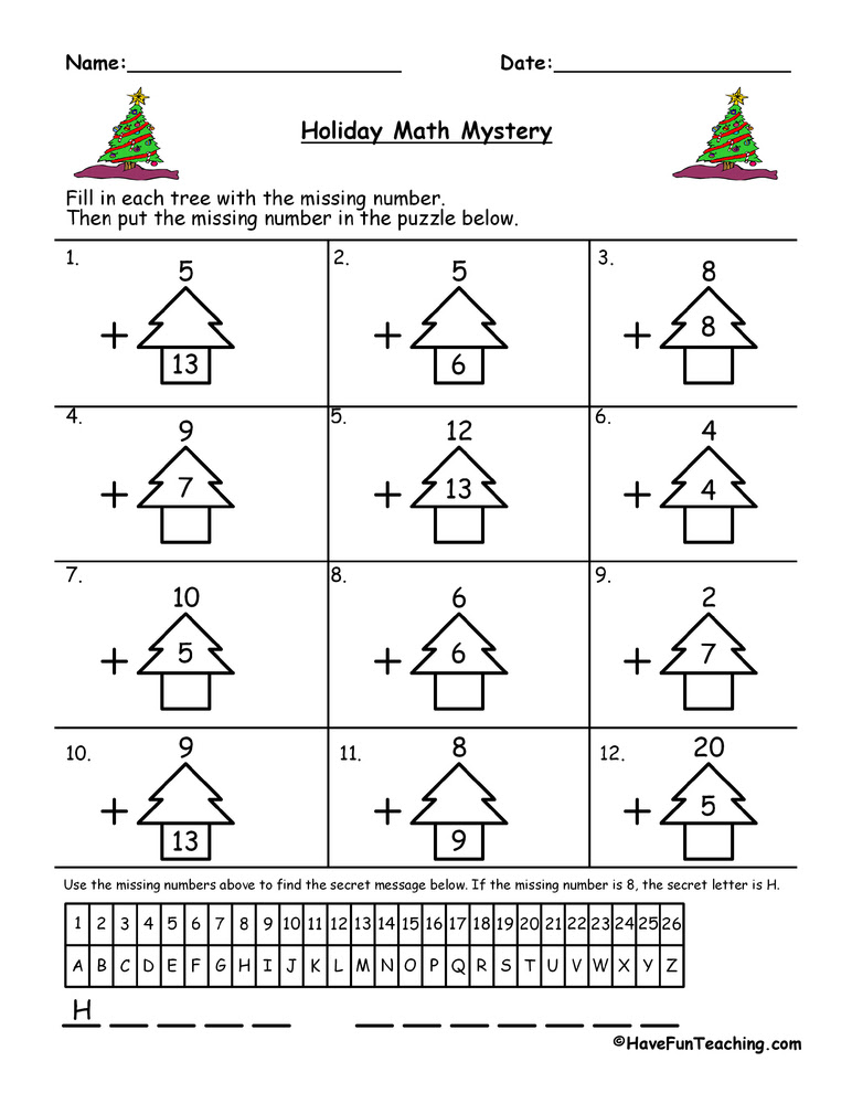 Christmas Math Worksheets / Christmas Double Digit Multiplication ...
