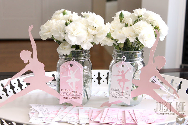 ballerina birthday tags