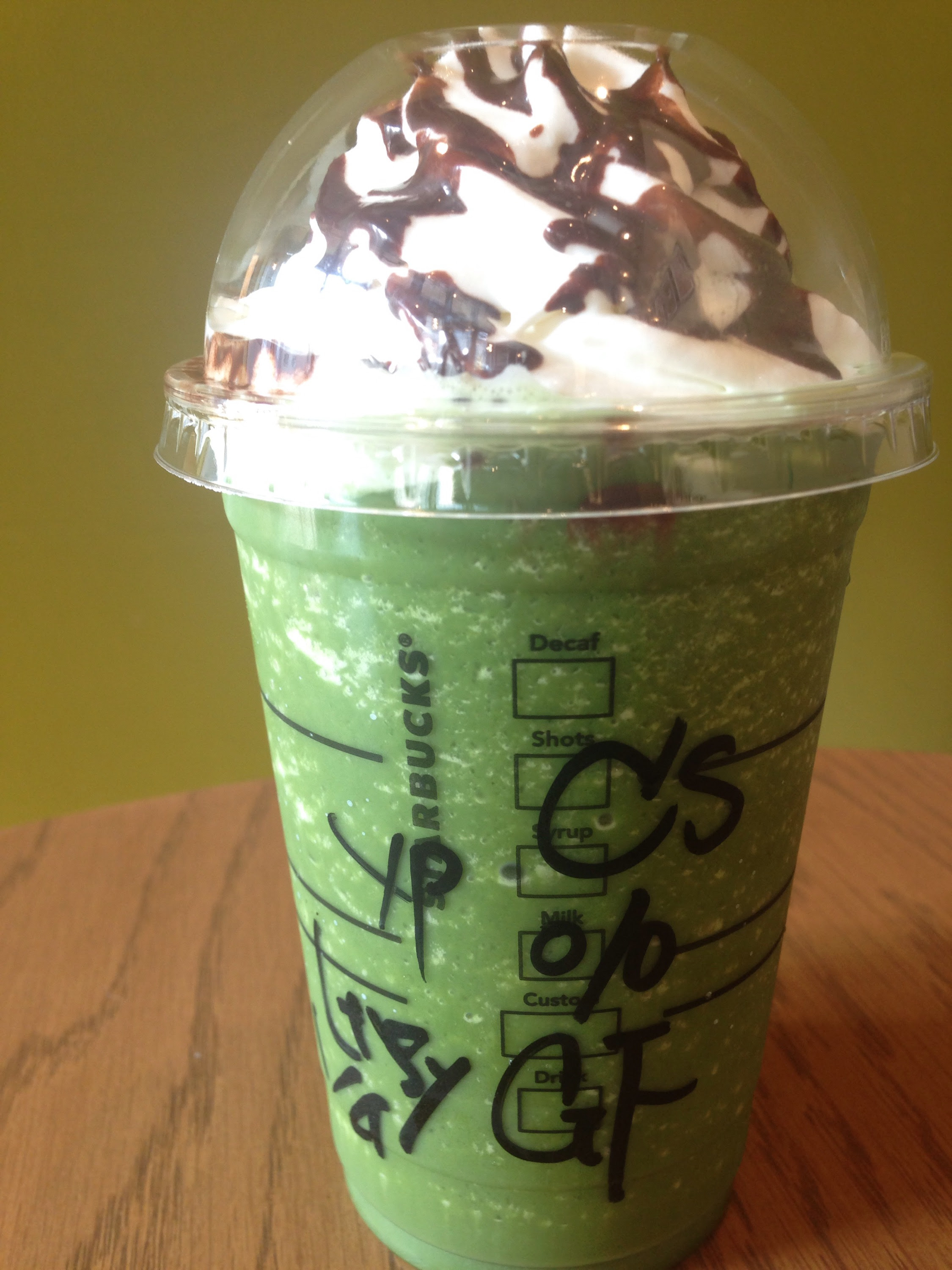 フロンティア パーチナシティ 酸っぱい スタバ 抹茶 クリーム フラペチーノ カスタム Transdesign Jp