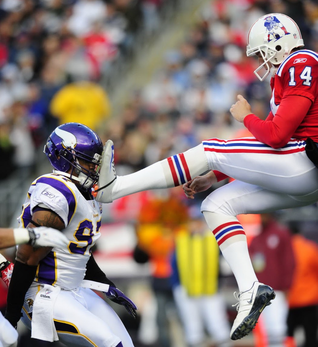 En el fútbol americano también se dan patadas
