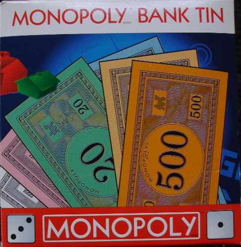 Monopoly Bank Tin Toys Games Toys Pretend Play Play Money ...