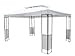 Tonnelle de jardin pavillon tente gazebo abri terrasse 4 x 3 m avec toit blanc  : image