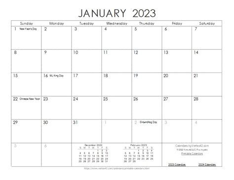  free printable monthly calendar 2023 printable word searches