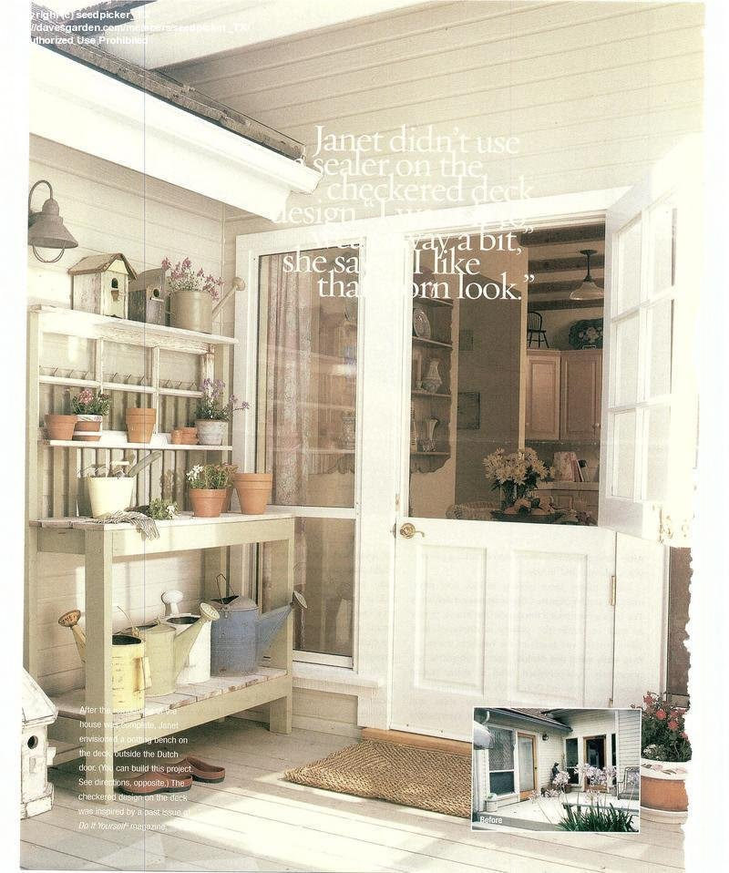 Garden Art: seedpicker_TX picture (Using old doors in the garden)