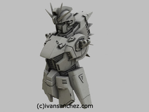 f91 gundam 3d mesh cg sandrum