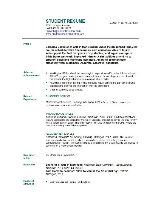 Resume Examples Easyjob