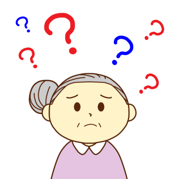 認知症のお婆さんのイラスト かわいいフリー素材が無料のイラストレイン