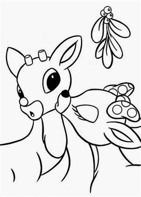 holiday site santas reindeer coloring pages