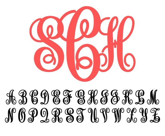 Download Free Svg Monogram Font Files - 92+ Popular SVG File for Cricut, Silhouette and Other Machine