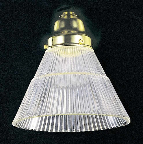 Clear Glass Light Shade Ceiling Fan