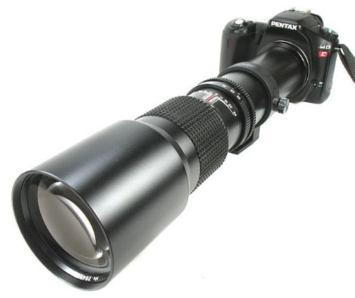 500mm BOWER Telephoto Lens Kit for Pentax dSLR Models *ist, *istDL, K10D, K100D, K20D, K200D, K-x, K-r, K-5, K-7