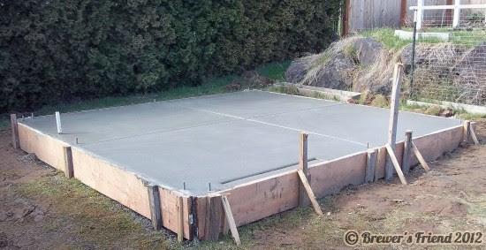 Ideas for an over the top brew shed foundation: