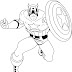 Printable Coloring Pages Captain America