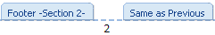 Page Number - Footer
